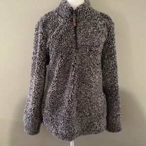 Weatherproof Vintage Women’s Frosty Tip Sherpa pullover XL grey